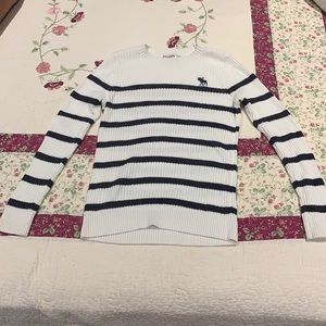 Striped Abercrombie Kids sweater.